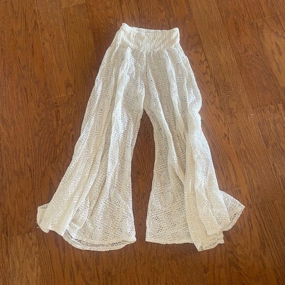 Crochet white beach pants - Picture 4 of 5